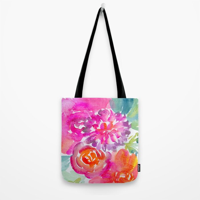preppy flowers N.o 4 Tote Bag Gallery Image 2