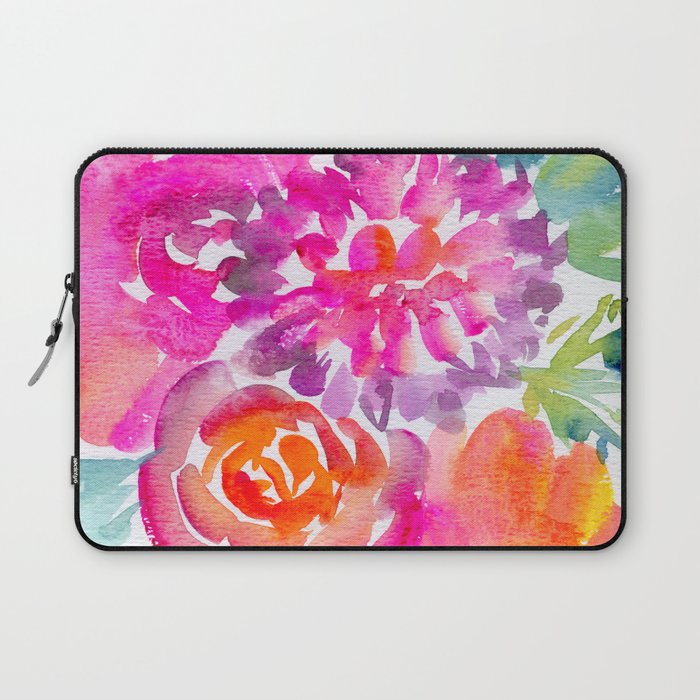 preppy flowers N.o 4 Laptop Sleeve Gallery Image 1