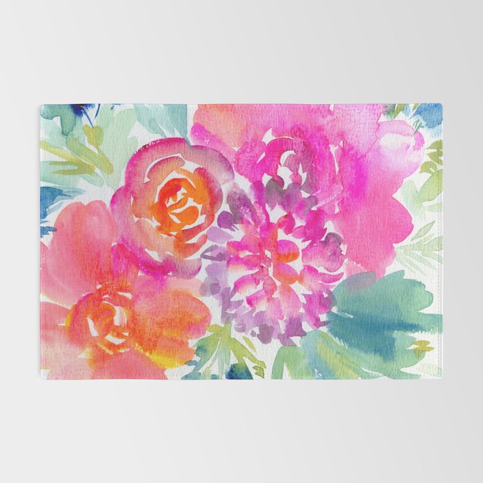 preppy flowers N.o 4 Rug Gallery Image 2