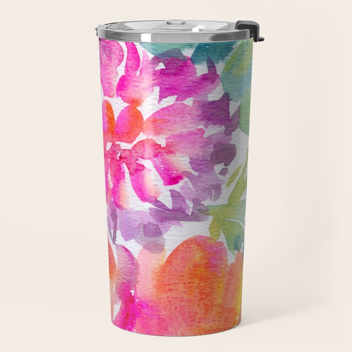 preppy flowers N.o 4 Travel Mug Gallery Image 2