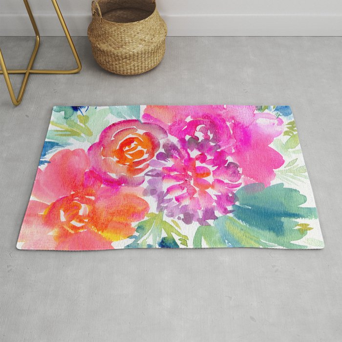 preppy flowers N.o 4 Rug Gallery Image 1