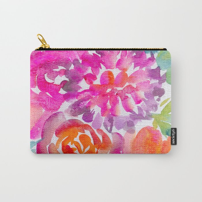 preppy flowers N.o 4 Carry All Pouch Gallery Image 1