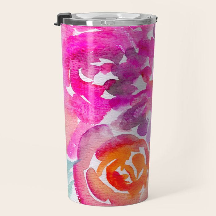 preppy flowers N.o 4 Travel Mug Gallery Image 3