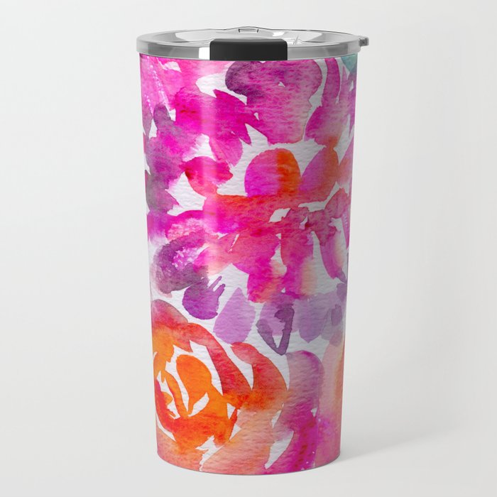 preppy flowers N.o 4 Travel Mug Gallery Image 1