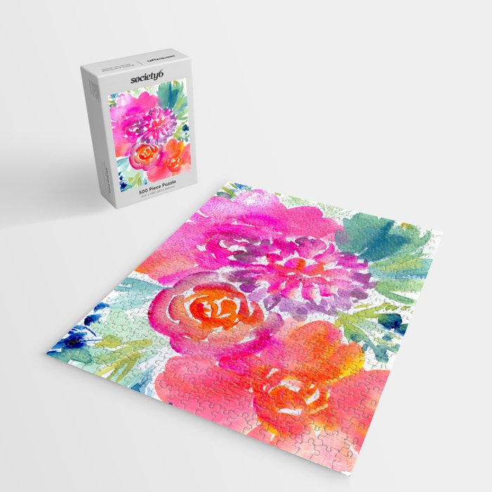 preppy flowers N.o 4 Jigsaw Puzzle Gallery Image 2