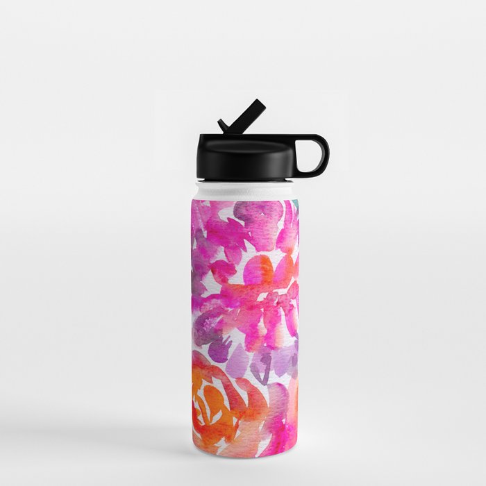 preppy flowers N.o 4 Water Bottle Gallery Image 1