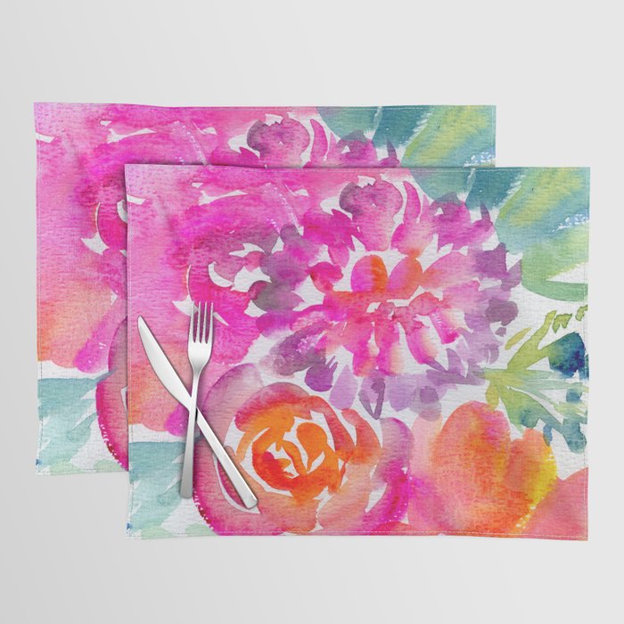 preppy flowers N.o 4 Placemat Gallery Image 1