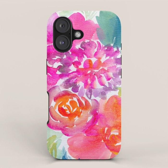 preppy flowers N.o 4 iPhone Case Gallery Image 1