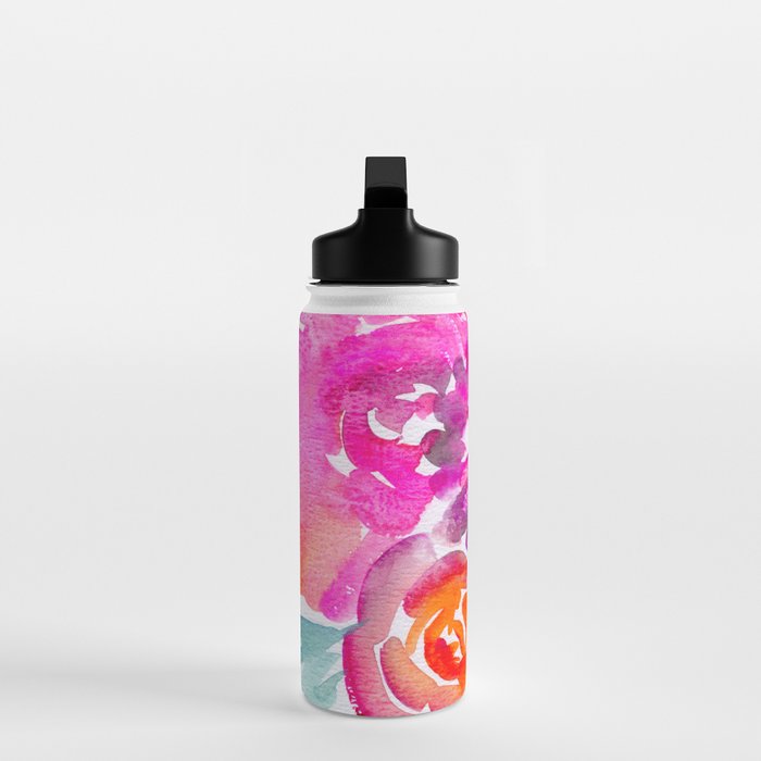 preppy flowers N.o 4 Water Bottle Gallery Image 3