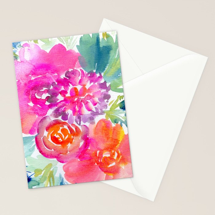 preppy flowers N.o 4 Stationery Card Gallery Image 2