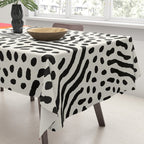 Sunset & Spots: Mid Century Abstraction Tablecloth Gallery Image 3