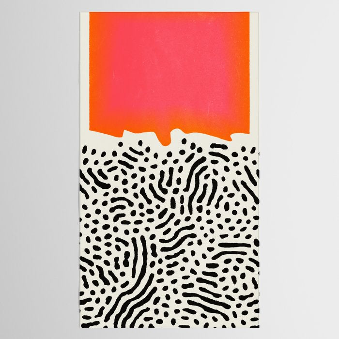 Sunset & Spots: Mid Century Abstraction Tablecloth Gallery Image 2