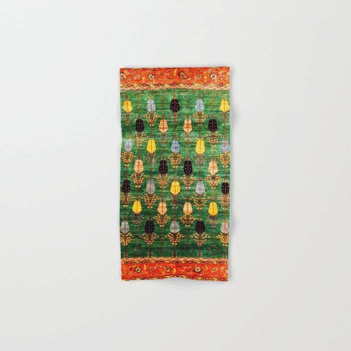 Q'ashqai Tribal Persian Rug Print Bath Towel Gallery Image 1