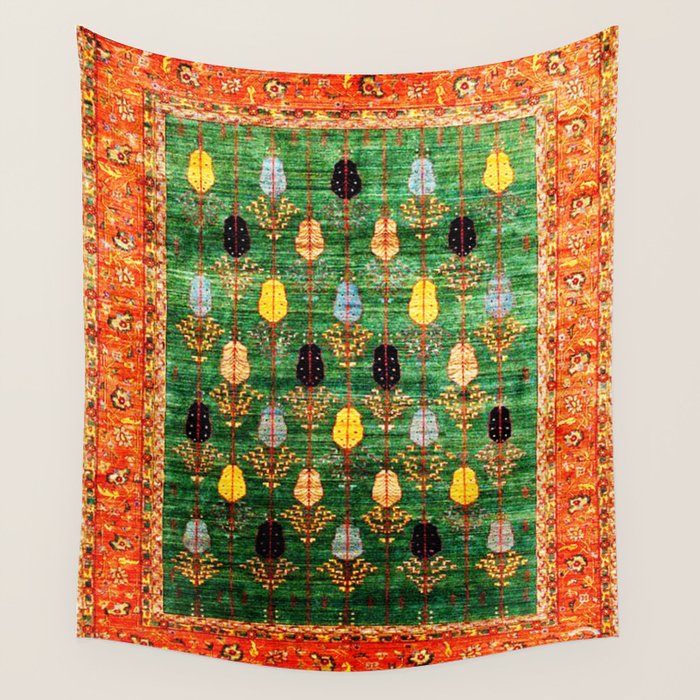 Q'ashqai Tribal Persian Rug Print Wall Tapestry Gallery Image 1