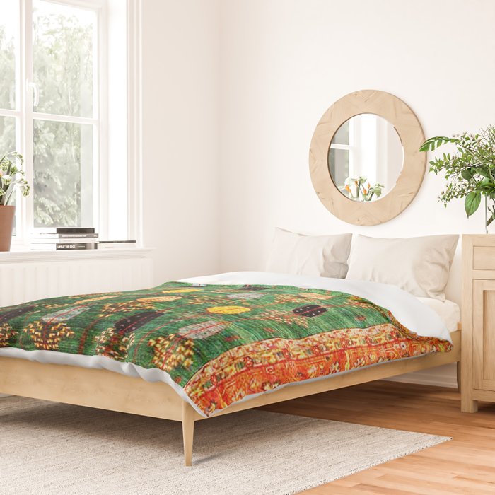 Q'ashqai Tribal Persian Rug Print Duvet Cover Gallery Image 2