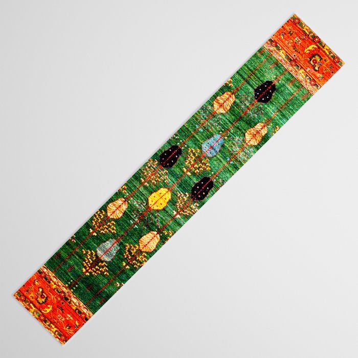 Q'ashqai Tribal Persian Rug Print Table Runner Gallery Image 3