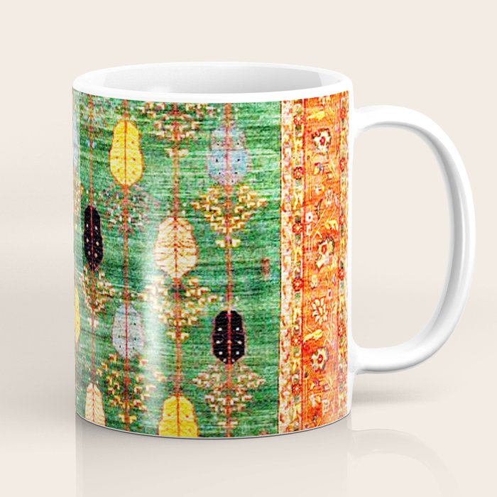 Q'ashqai Tribal Persian Rug Print Coffee Mug Gallery Image 1