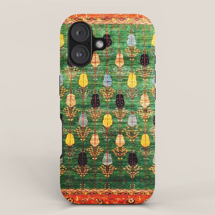 Q'ashqai Tribal Persian Rug Print iPhone Case Gallery Image 1