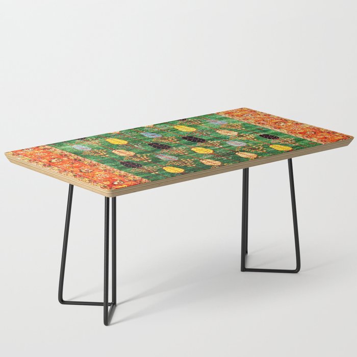 Q'ashqai Tribal Persian Rug Print Coffee Table Gallery Image 1