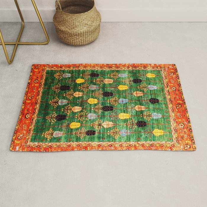 Q'ashqai Tribal Persian Rug Print Rug Gallery Image 1