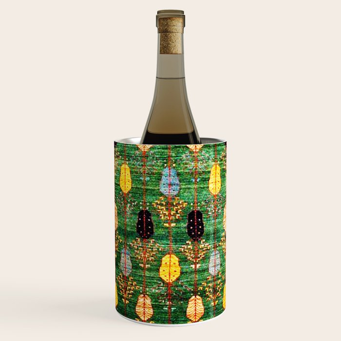 Q'ashqai Tribal Persian Rug Print Wine Chiller Gallery Image 1