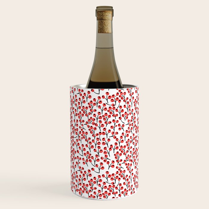 Christmas red fruit - pattern no 4 Wine Chiller Gallery Image 1