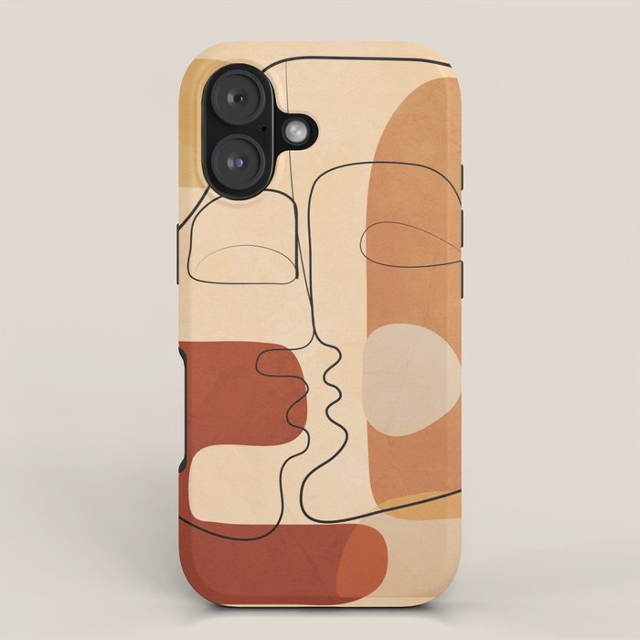 Abstract Line Kiss 2 iPhone Case Gallery Image 1