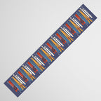 Retro Colorful Skis Table Runner Gallery Image 3