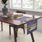 Retro Colorful Skis Table Runner Gallery Image 2