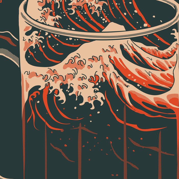 The Great Wave of Beer Coffee Mug Gallery Image 2