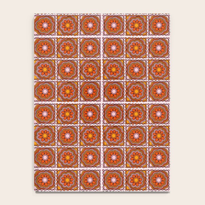 Flower Granny Square Print Notebook Gallery Image 4