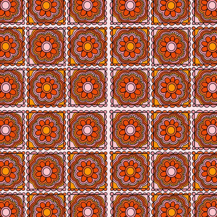 Flower Granny Square Print Coffee Mug Gallery Image 2