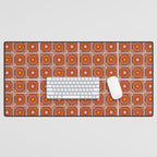 Flower Granny Square Print Desk Mat Gallery Image 1