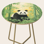 Smiling Panda Among Bamboo Side Table Gallery Image 2