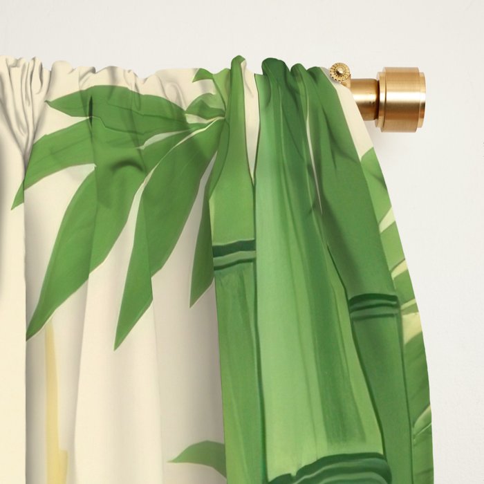 Smiling Panda Among Bamboo Window Curtain Gallery Image 2