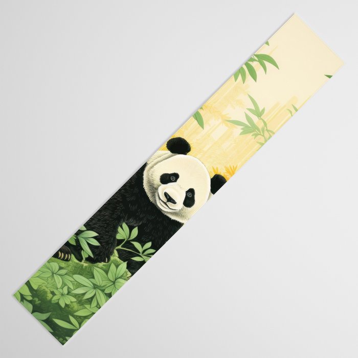 Smiling Panda Among Bamboo Table Runner Gallery Image 3