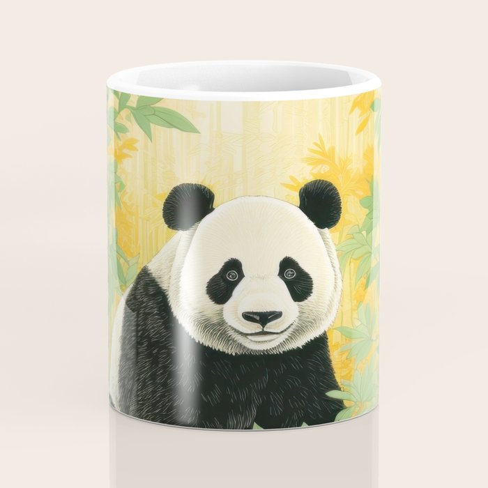 Smiling Panda Among Bamboo Coffee Mug Gallery Image 4