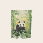 Smiling Panda Among Bamboo Wall Hanging Gallery Image 1