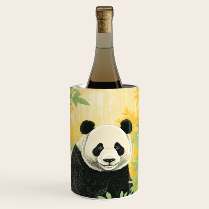 Smiling Panda Among Bamboo Wine Chiller Gallery Image 1