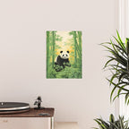 Smiling Panda Among Bamboo Poster Gallery Image 2