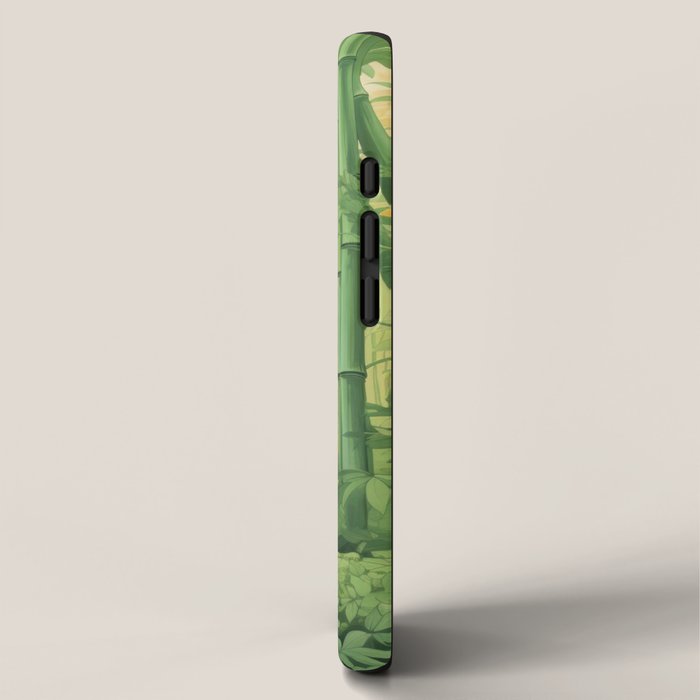 Smiling Panda Among Bamboo iPhone Case Gallery Image 2