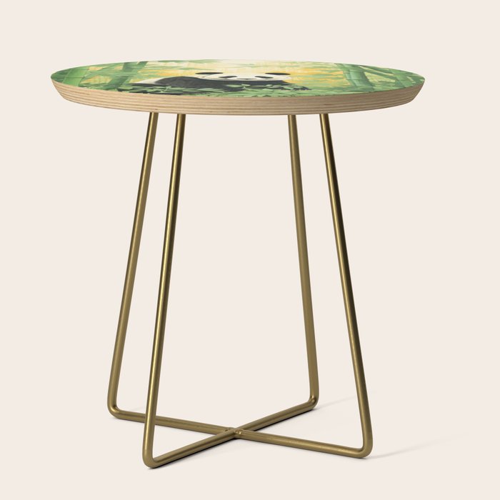 Smiling Panda Among Bamboo Side Table Gallery Image 1