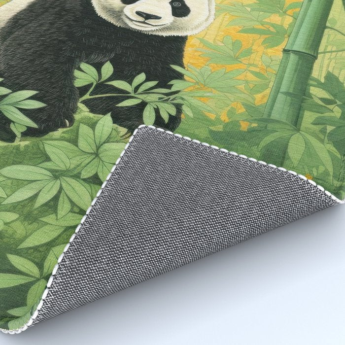 Smiling Panda Among Bamboo Rug Gallery Image 4