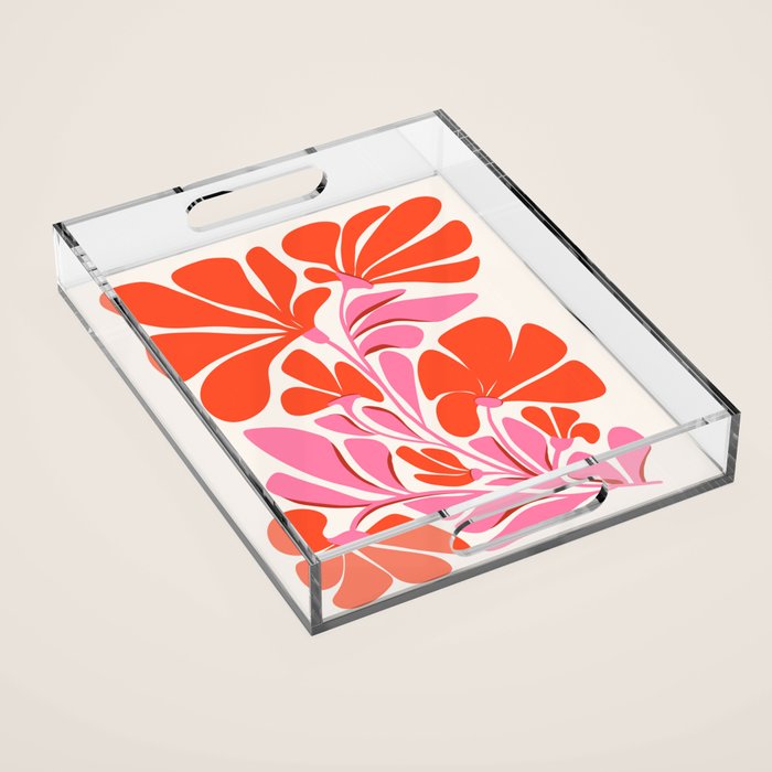 Love Is In The Air - Floral Illustration  Acrylic Tray Gallery Image 1