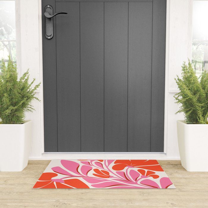 Love Is In The Air - Floral Illustration  Welcome Mat Gallery Image 3