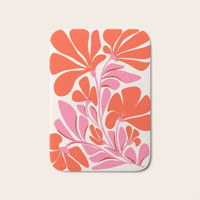 Love Is In The Air - Floral Illustration  Bath Mat Gallery Image 1