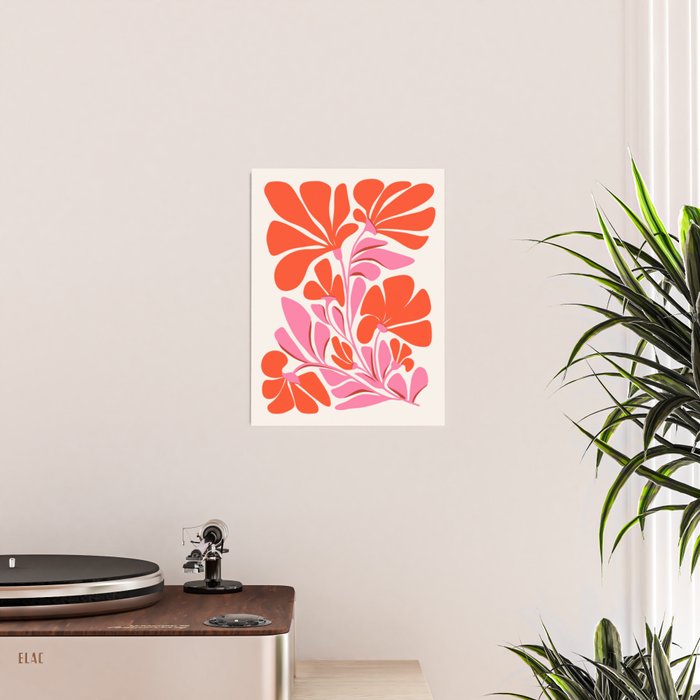 Love Is In The Air - Floral Illustration  Poster Gallery Image 2