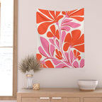 Love Is In The Air - Floral Illustration  Wall Tapestry Gallery Image 2