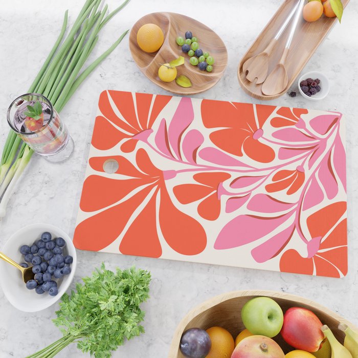 Love Is In The Air - Floral Illustration  Cutting Board Gallery Image 2