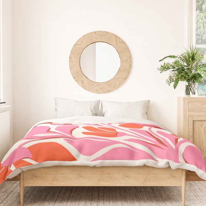Love Is In The Air - Floral Illustration  Duvet Cover Gallery Image 3